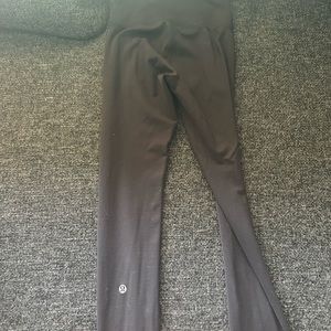 black lululemon wunder train 28” leggings